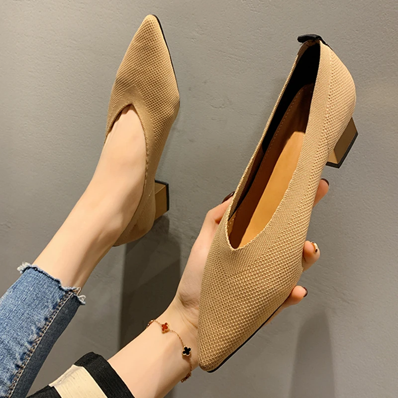 Bailehou женские слипоны на низком каблуке лоферы с квадратным носком балетки