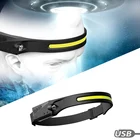 Светодиодный индукционный фонарик IPX6 COB, 1200 мАч, USB, 4 режима