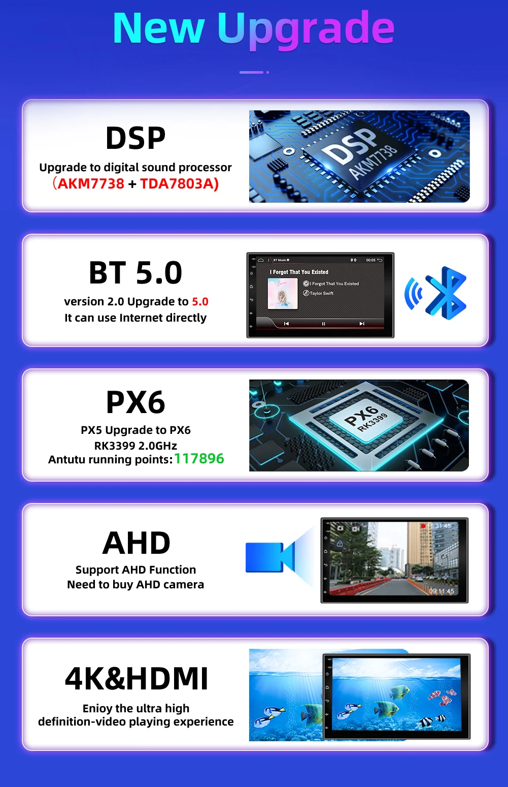 Bosion Universal Android 10.0 7&quot 2Din Car Radio Touchscreen GPS Multimedia Player For Nissan TOYOTA Kia Honda Volkswagen Hyundai |