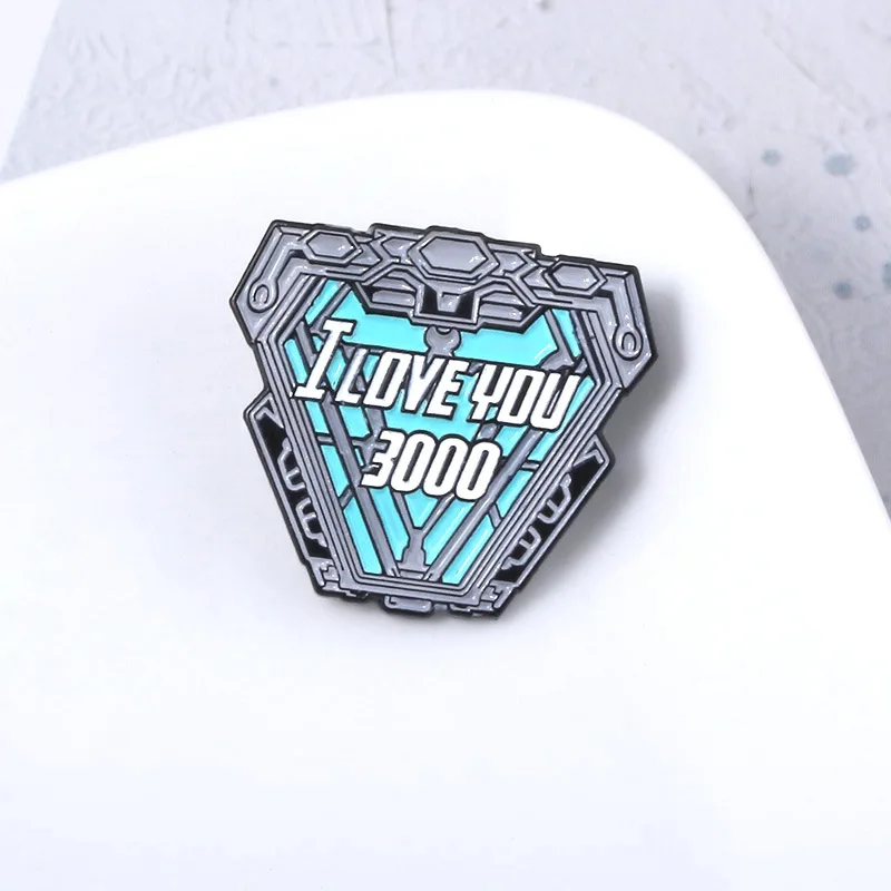 Мстители 4 Железный человек Tony Stark I love you 3000 раз капающая масляная брошь одежда рюкзак памятный значок