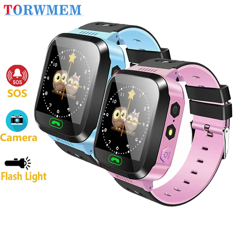 100% оригинальные детские Детские Смарт часы с сенсорным экраном и камерой SOS