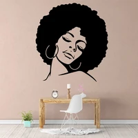 diy africa girl wall sticker self adhesive art wallpaper for living rooms decoration wall decal muursticker