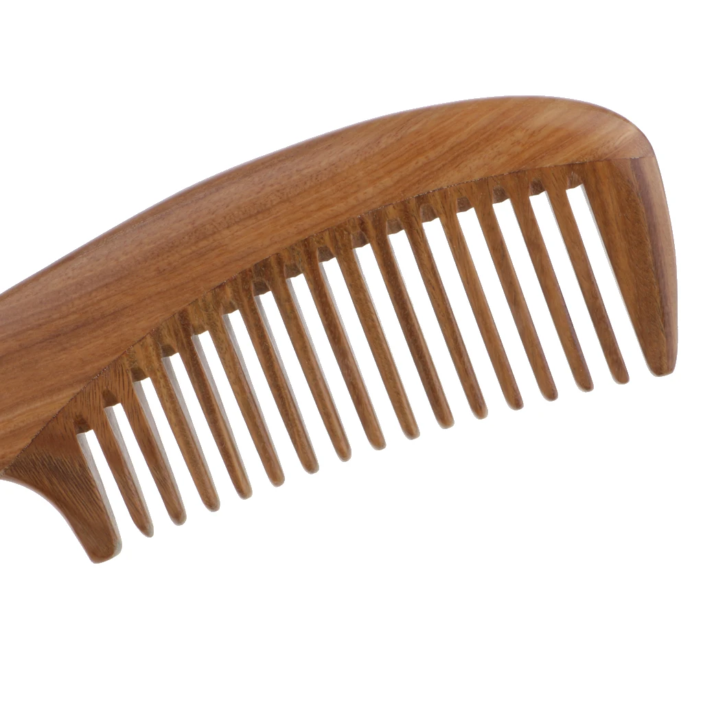 

Comfort Sandalwood Wide Teeth Comb ,Head Style Care Brush -Antistatic Wood Comb for Detangling Thick Curly Hair