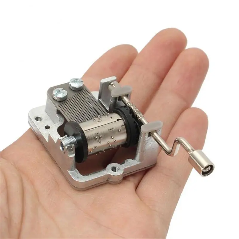 

To Alice DIY Mechanical Hand Crank Craft The Blue Danube Music Movement Decor Christmas/Birthday/New Year's Gift Dropshipping