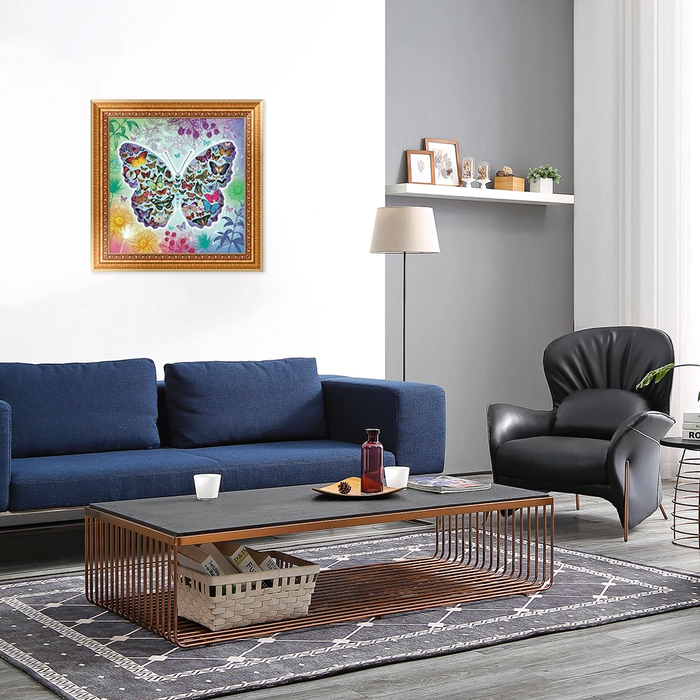 

Алмазная 5D картина-бабочка, вышивка крестиком, искусство, ремесло, декор 2