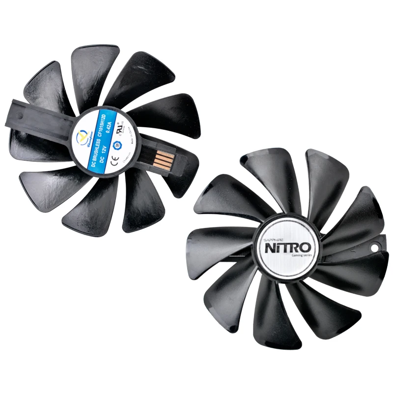 CF1015H12D FD10015M12D RX 590 580 480 470 570 GPU Cooler Fan For Sapphire RX470 RX590 RX580 RX480 RX570 NITRO SpecialEdition Fan