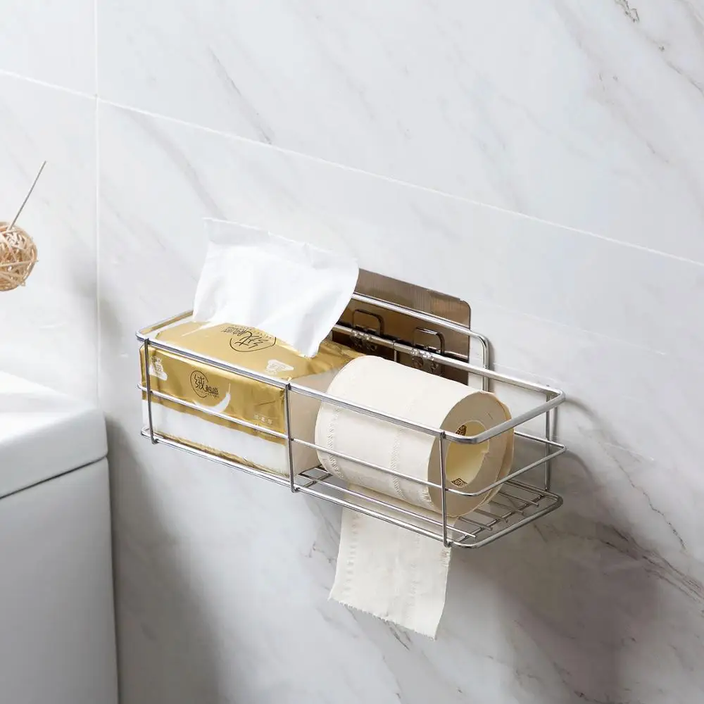 Полка для ванной из нержавеющей стали 304 настенное крепление душа косметический