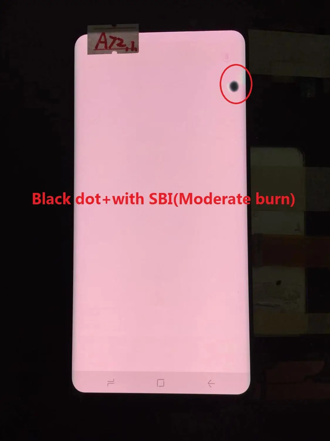 NO.A72 Gold Frame Original AMOLED with frame for Samsung Galaxy S8+ PLUS G955A G955U G955F G955V LCD display touch screen assembly with dots - Цвет: NO.A72 Gold Frame