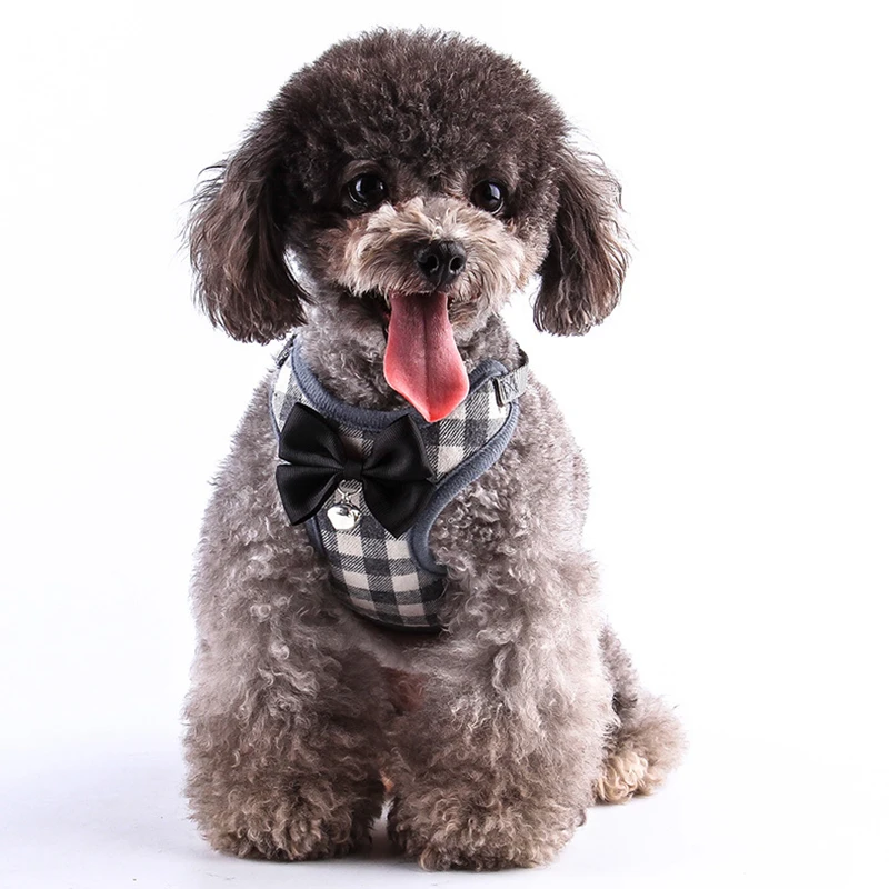 Элегантный галстук-бабочка поводок для собак нейлоновая сетка жилет щенка