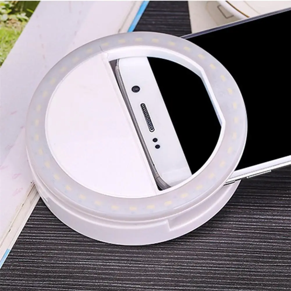Mini Selfie LED Ring Flash Telephone Portable Mobile Phone Light Clip Lamp For iPhone 11 xr Xiaomi Samsung | Мобильные телефоны и