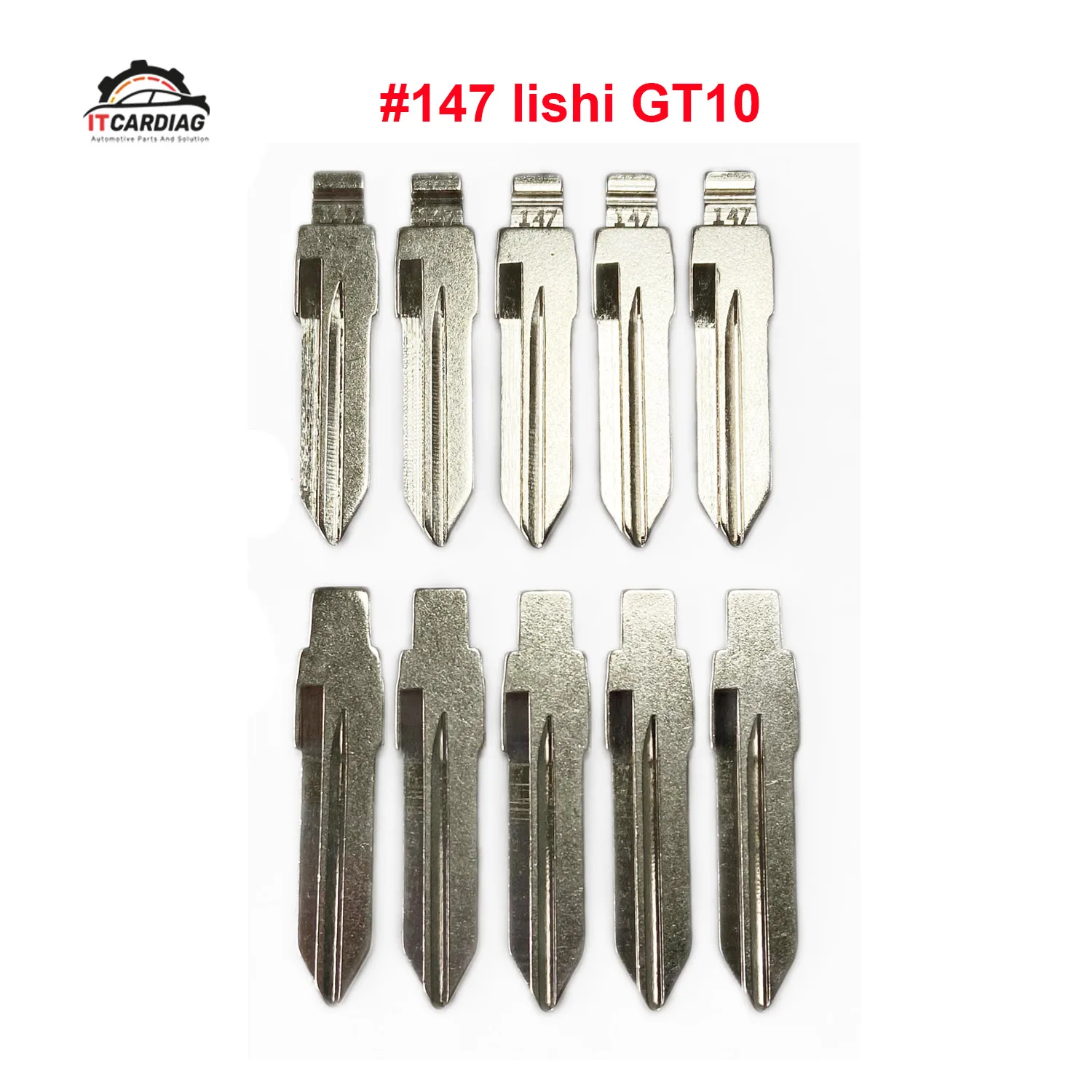 

10pcs/lot #147 lishi GT10 Metal Blank Uncut Flip KD VVDI Remote Key Blade For IVECO Auto Replacement Parts Interior parts
