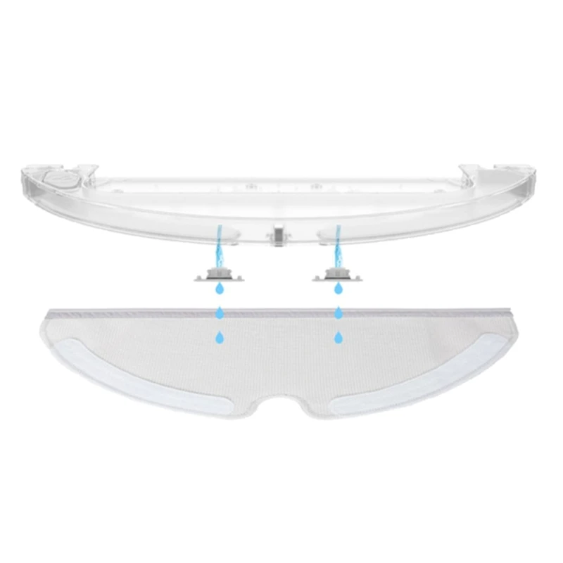 

12PCS Water Tank Filters Vacuum Cleaner Sweeper Robot Replacement Parts Compatible with Mi Roborock S50 S51 S55 S52