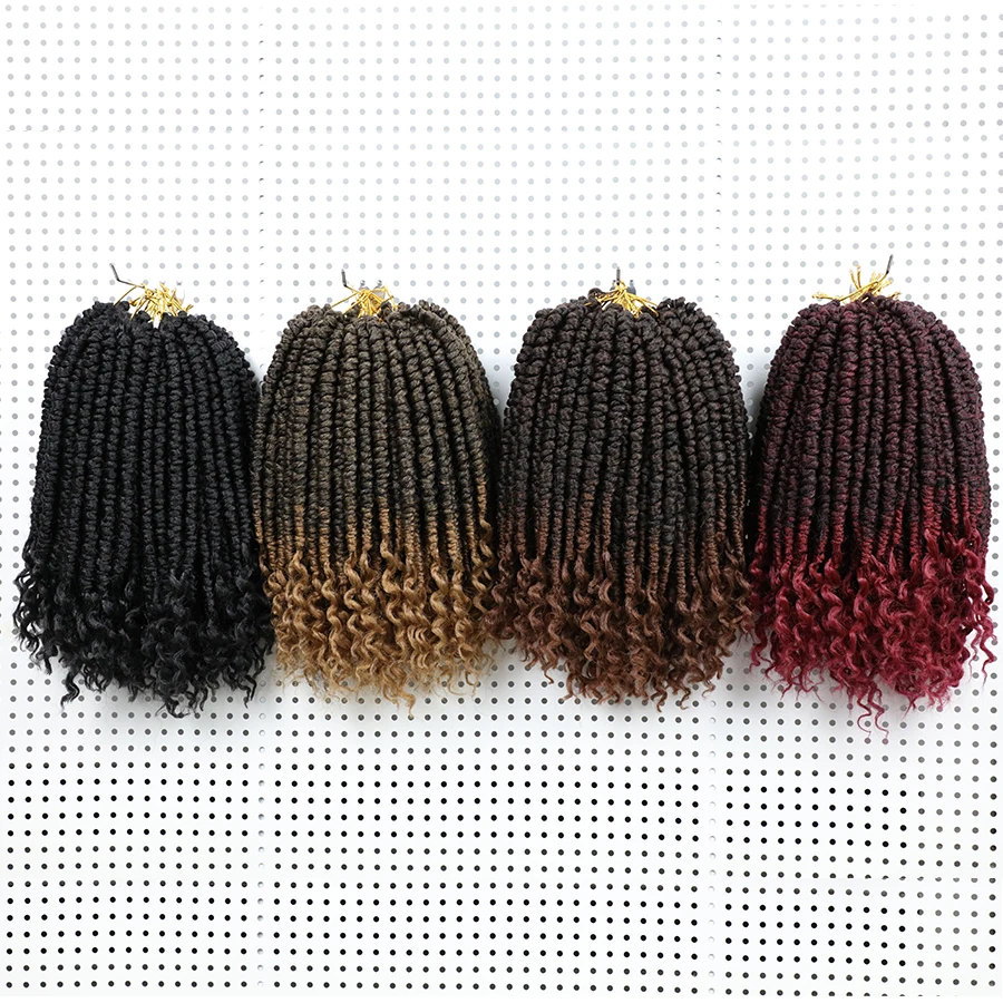 Синтетические пряди для вязания крючком 12 корней пружинные |