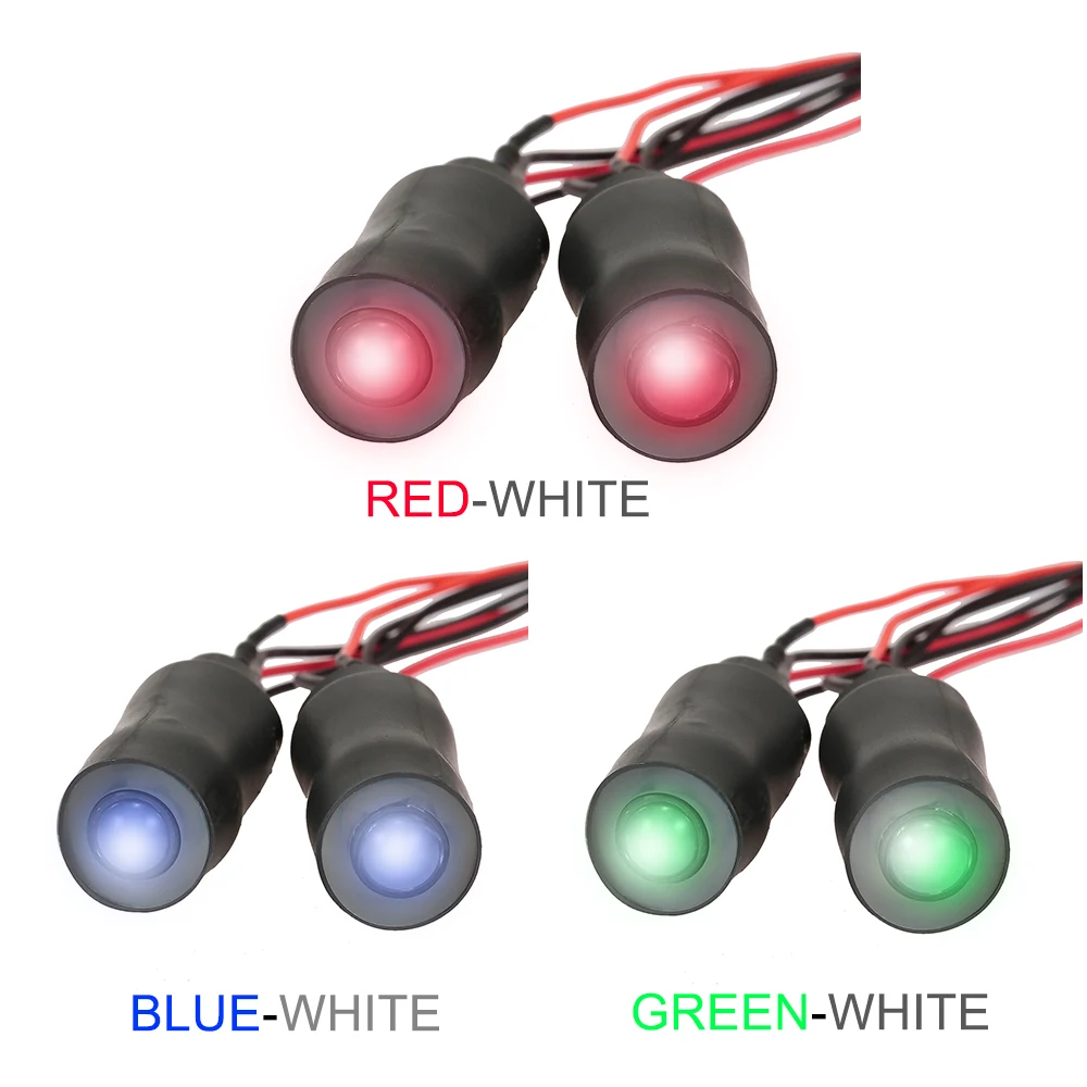 Новый светодиодный фары ангельские глаза двухцветные для 1/10 RC Rock комплект