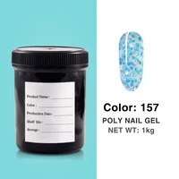 poly uv gel 1kg 45 colors sequins acrylic poly extension nail gel fast uv gel nail art manicure nail gel polish varnish