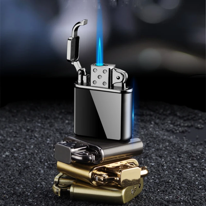 Надувная Бутановая газовая металлическая ветрозащитная Зажигалка в стиле ретро