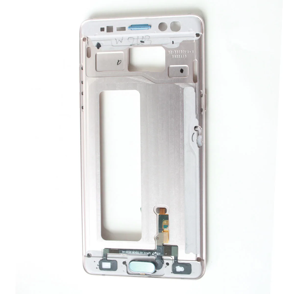 Средняя рамка корпуса рамки + кнопка отпечатка пальца для Samsung Galaxy Note 7 FE N930 N930F N935