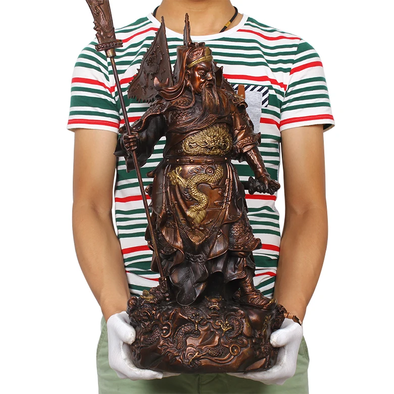 Статуя Гуань Гонг украшения Fortuna Wu Guan Yu Erye Большое состояние фэн-шуй магазин