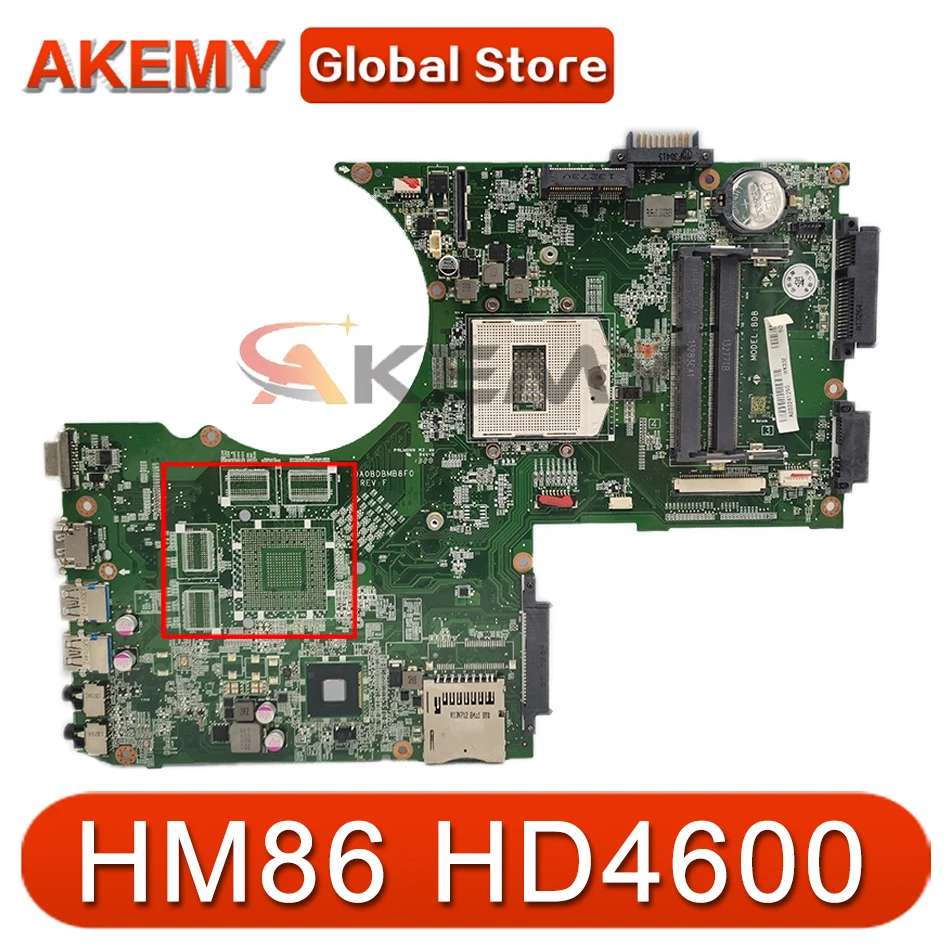 

Материнская плата AKEMY DA0BDBMB8F0 A000241250 для ноутбука toshiba satellite P70 P75 HM86 HD4600