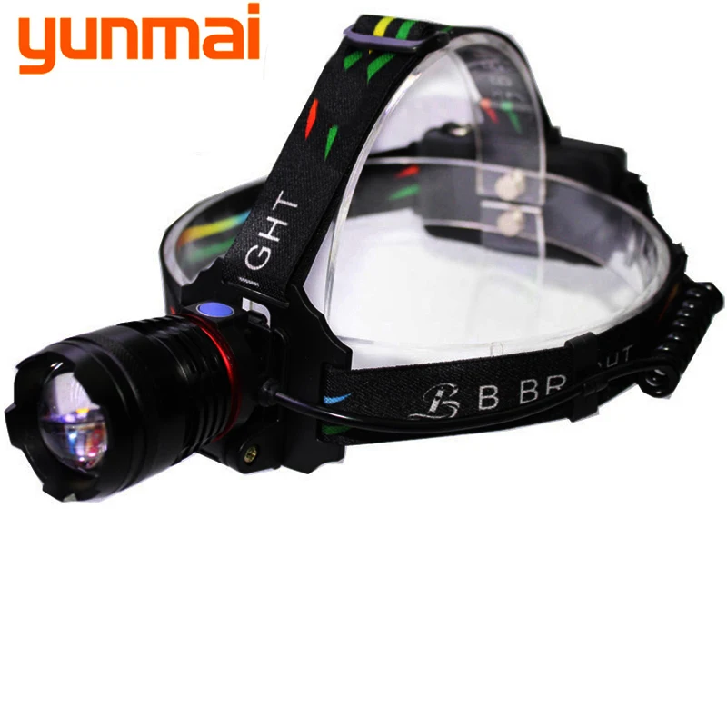 

2020 new xhp70 Head lamp USB charging 18650 super bright Headlamp rechargeable waterproof head light ZOOM for camping