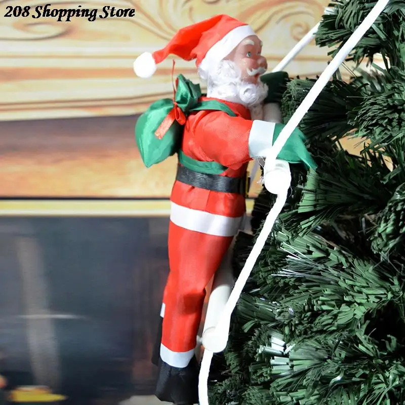 

Рождественская подвеска 30 см, Санта-Клаус, подвесная кукла, искусственное украшение для скалолазания, подвеска на рождественскую елку, рожд...