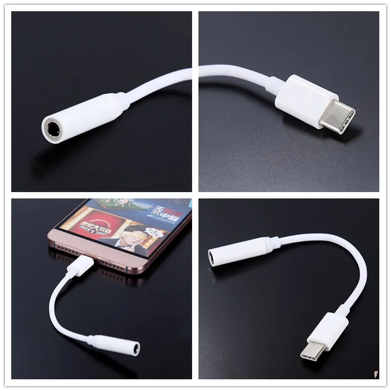 

1Pc Headset Speaker Cable Audio Adapter Converter Cable For Letv LeEco Le2 Le 2 Max2 Type C Adapter to 3.5mm USB 3.1 Earphone