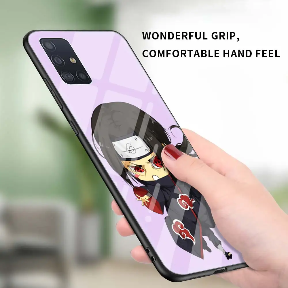 

Phone Case for Samsung Galaxy A51 A71 A50 A21s A31 A70 A10 A41 A30 A40 A11 A91 Tempered Glass Cover Naruto Anime Funda