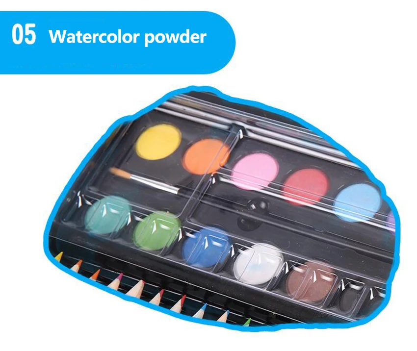 168pcs Drawing Art Set School Painting Pen Marker Watercolor Brush Pen For Kids Gift Box Art Supplies with logo