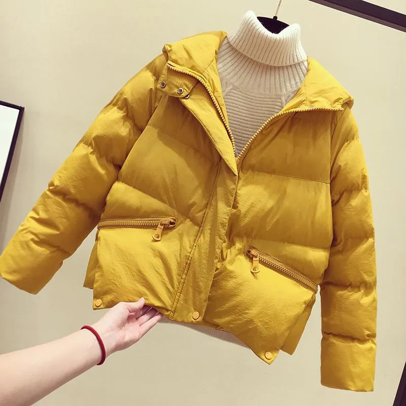 

4 Colors Bomber Winter Jacket Women Coats 2019 New Arrival Fashion Warm Casual Femme Solid Parka Plus Size Outwear