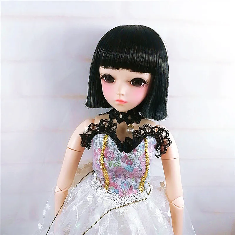 1/3 1/4 1/6 1/8 Bjd sd парик короткие волосы высокая температура провод BJD для куклы
