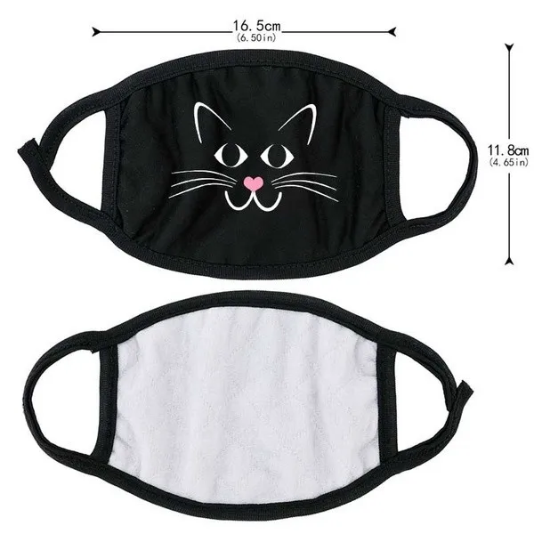 

Washable Anti Dust Face Mask Outdoor Protective Mouth Mask Cute Print Breathable Cotton Mascarillas Masque En tissus Lavable 1PC
