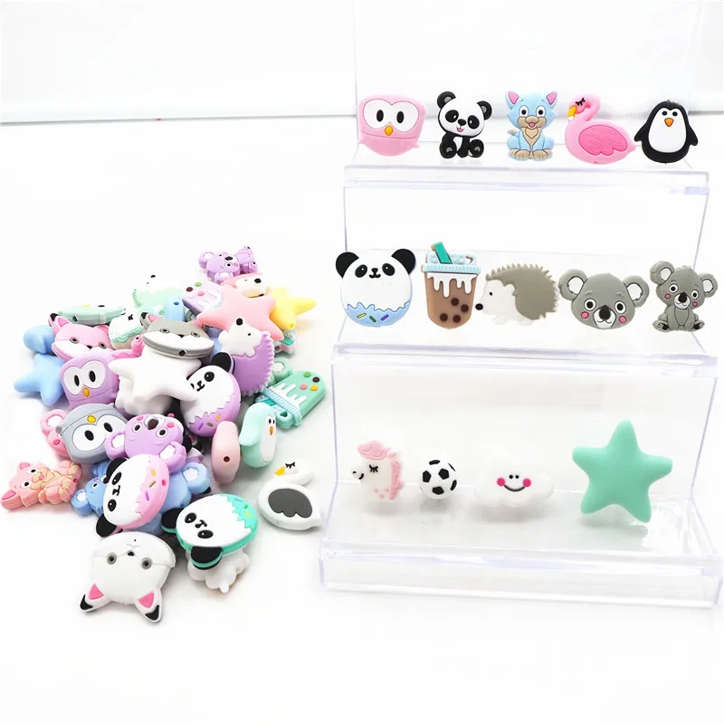 Силиконовые бусины Chenkai для прорезывания зубов, 10 шт.