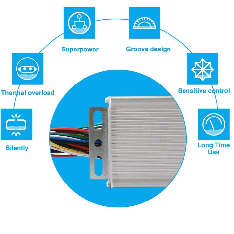 Регулятор скорости бесщеточного двигателя постоянного тока 36 В/48 В 350 Вт для