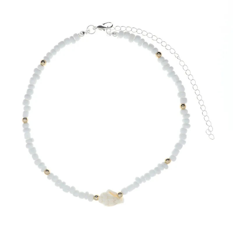 HebeDeer Choker Conch Trendy Girl Necklace Simple Chain Women White Bohemia Stainless Steel Necklaces Jewelry Lovers Kpop | Украшения и