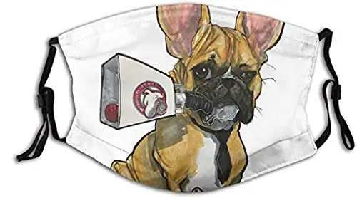 

Bulldog Griffin Face_Mask Bulldog Butterflies Washable Face Bandanas_Mask Balaclava Reusable Dust Filter