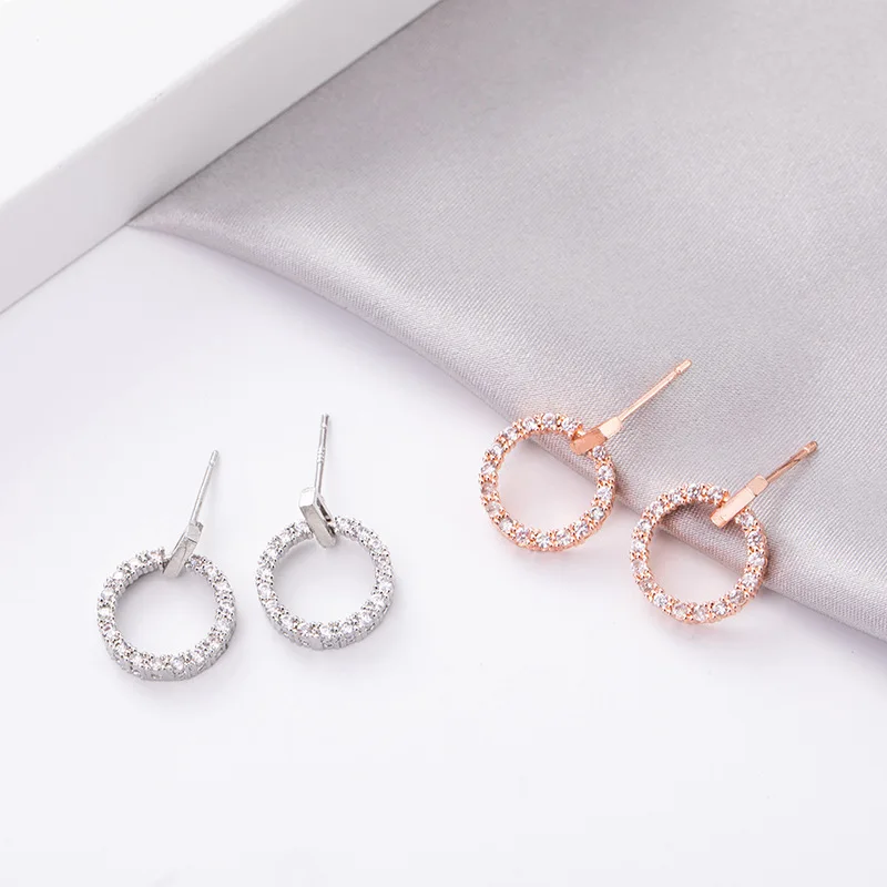 

12 парт/лот серьги с микроинкрустацией из кристаллов для медных серег оптом