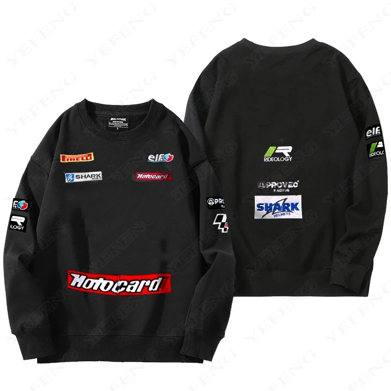 

Moto Gp For Kawasaki Motorcycle Motorsport Team Cotton Round Neck Sweater Ractory Racing Motocross Clothing
