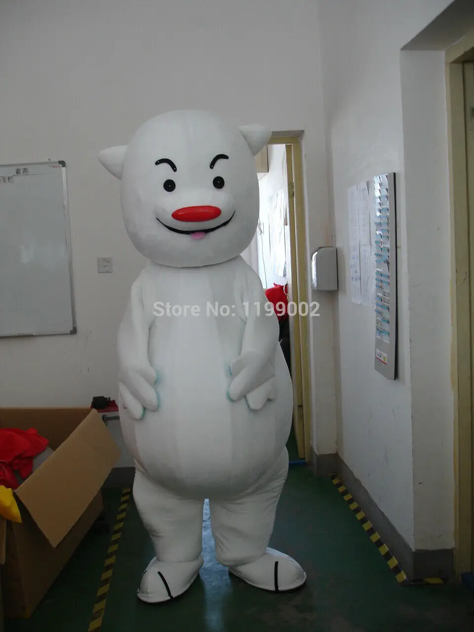 

Christmas Big Tummy White Bear Mascot Costume Cosplay Clothing Carnival Adults Birthday Party Advertising Opening Carnival