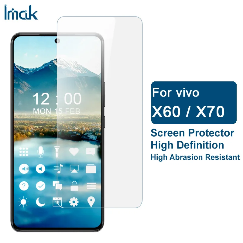 

Imak Прозрачная мягкая Взрывозащищенная износостойкая защита для Vivo X60 X70 защита для экрана