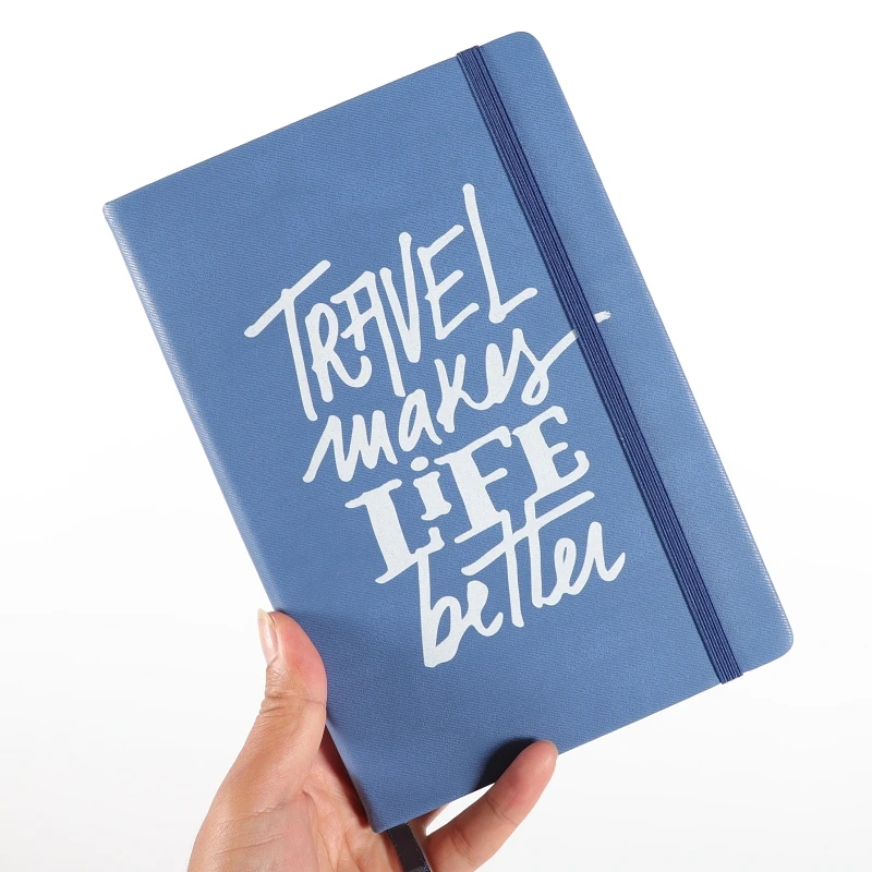 Классический кожаный блокнот в твердой обложке журнал с индивидуальным