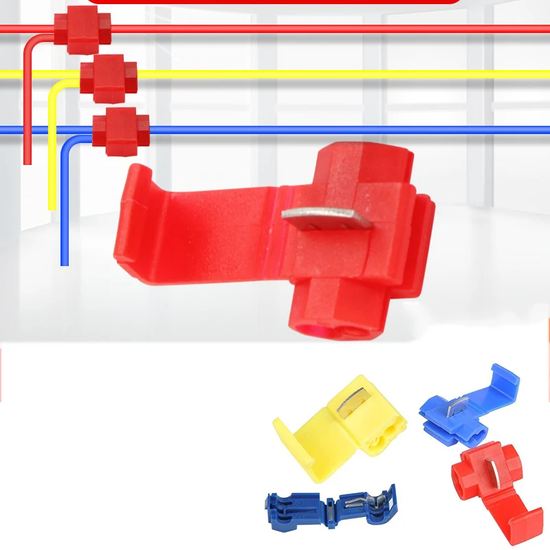 

65Pcs Wire Line Connector Terminal Joint Quick Connection Clip Wire Crimp Connector