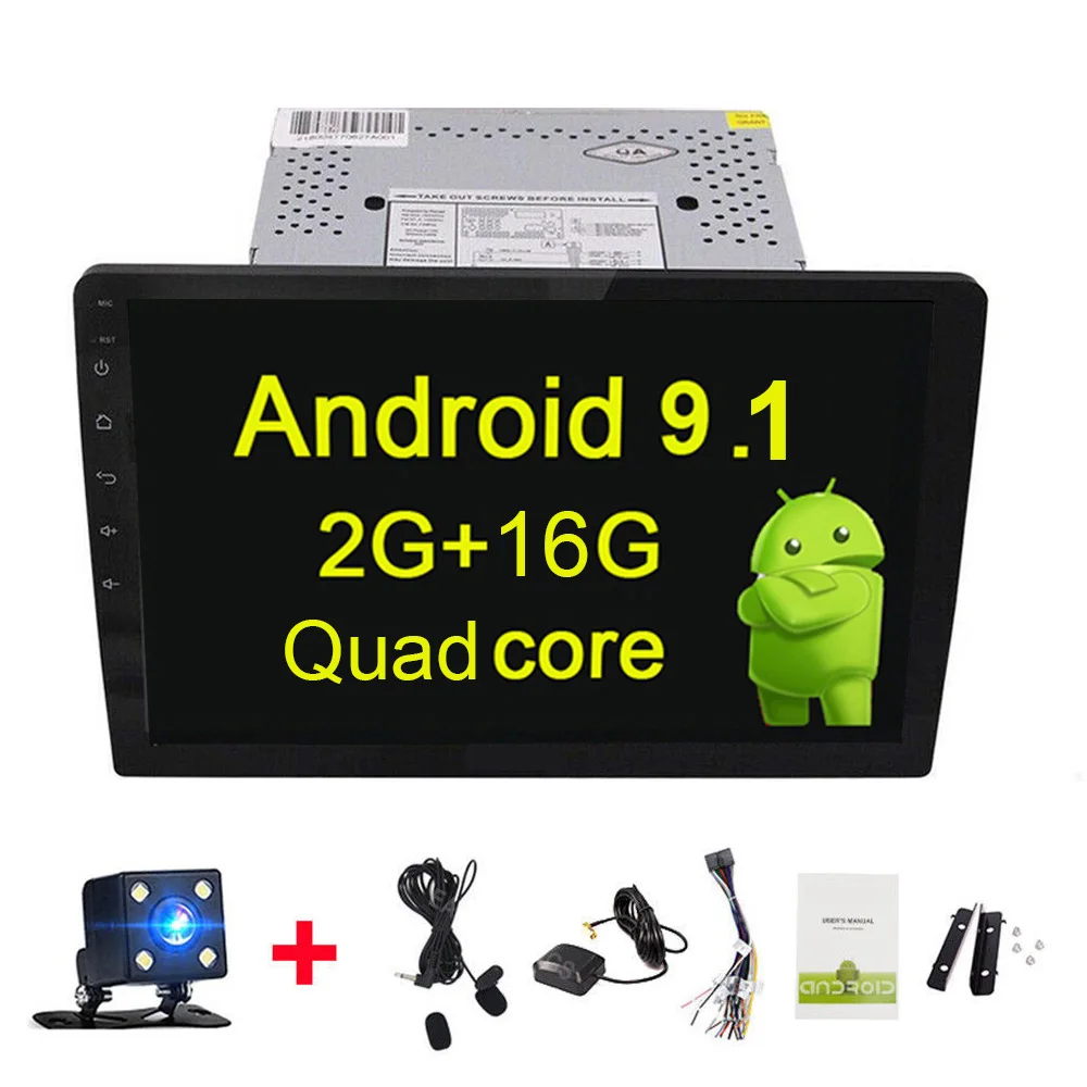 Car GPS With Cam 10," Универсальный Автомобильный Радио gps навигатор Android 9,1 двойной 2Din автомобильный мультимедийный плеер Стерео Авторадио Wifi Bluetooth RDS - Цвет: Car GPS With Cam