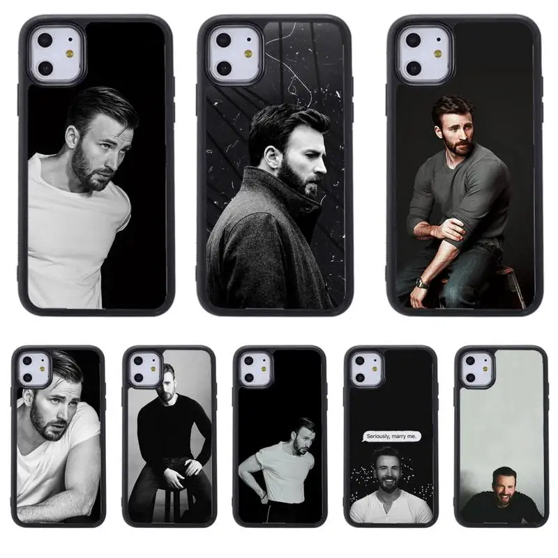

Chris Evans Phone Case for iphone 11 12 pro se 20 max xr xs x 7 8 6s plus mini Fundas Coque cover PC&TPU