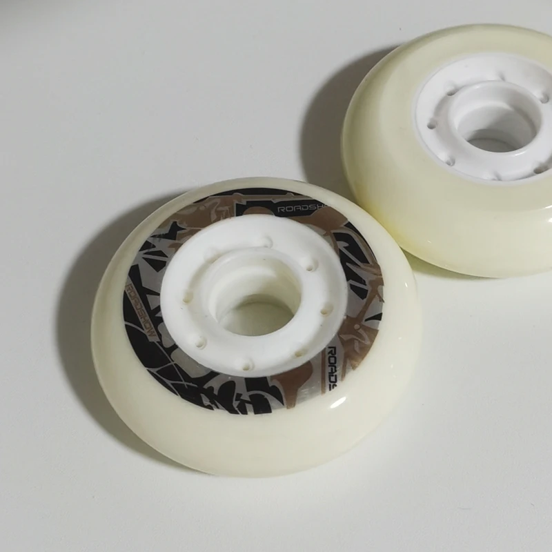 8 шт. кремово белые 80 мм роликовые туфли колеса скейты Колеса Фристайл шины seba raplage