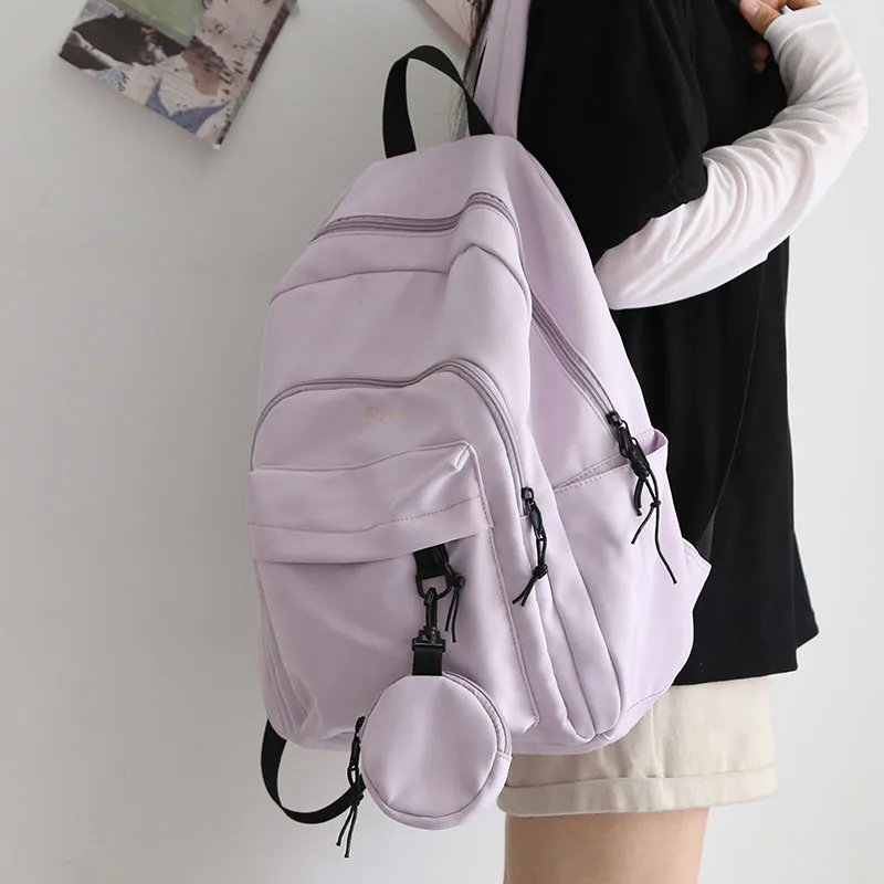 

Waterproof Oxfor Women Backpacks large capacity Travel Bag Teenage Girls Schoolbag Female big Backpack laptop bag Softback green