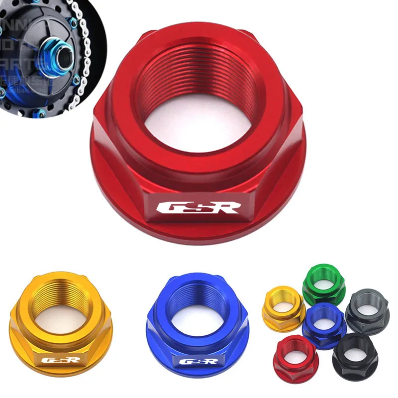 

Motorcycle CNC Aluminum Rear Wheel Axle Nut Head Screw Bolt For SUZUKI GSR 600 GSR750 GSXR 600/750 Tuerca Rueda Posterior