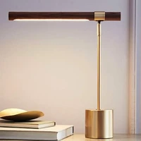 luxury nordic minimalist wood grain table lamp post modern bedroom bedside creative living room vertical coffee light
