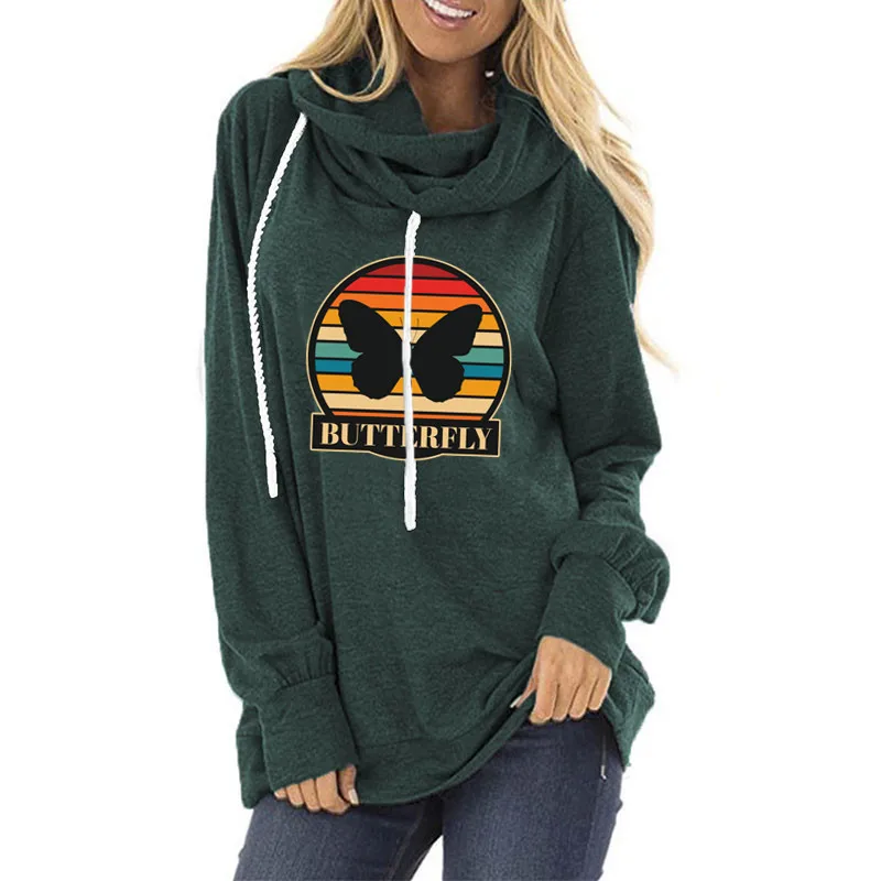 

Fall 2021 Women Clothing Harajuku Hoodie Sudaderas Para Mujer Letter Printing Sweatshirt Women Tops Long Sleeve