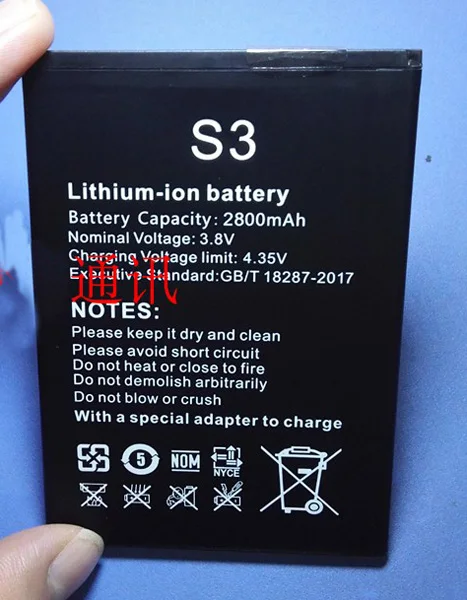 Оригинальный аккумулятор vkworld s3 2800 мАч 3 7 В для Vkworld S3 Android 0 5 дюйма IPS MT6580A четыре