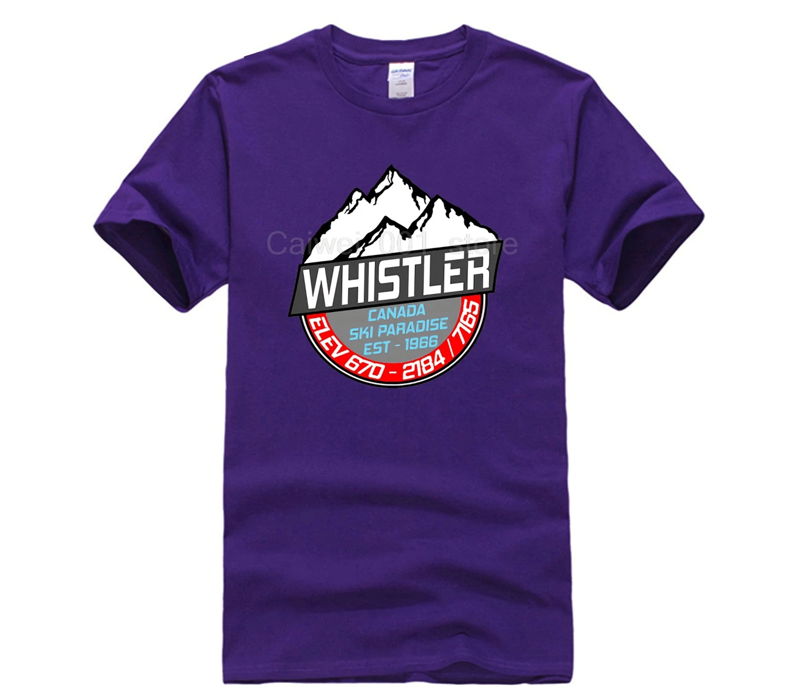 

Sports man's short sleeve T shirt WHISTLER Fashion summer mens T Shirt Cotton